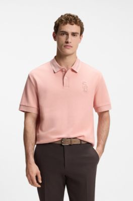 Polo relaxed fit BOSS Selected by Shohei Ohtani , Rosa claro