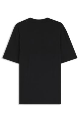 Porsche x BOSS T-shirt with glossy artwork, Black