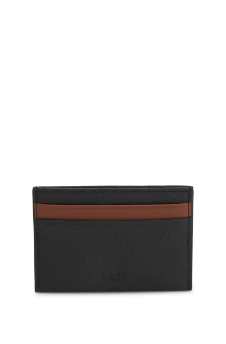 BOSS x ASTON MARTIN card holder in two-tone leather