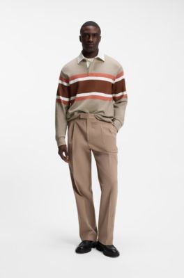 Timeless polo shirt in breathable cotton, Light Brown