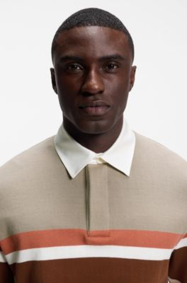 Timeless polo shirt in breathable cotton, Light Brown