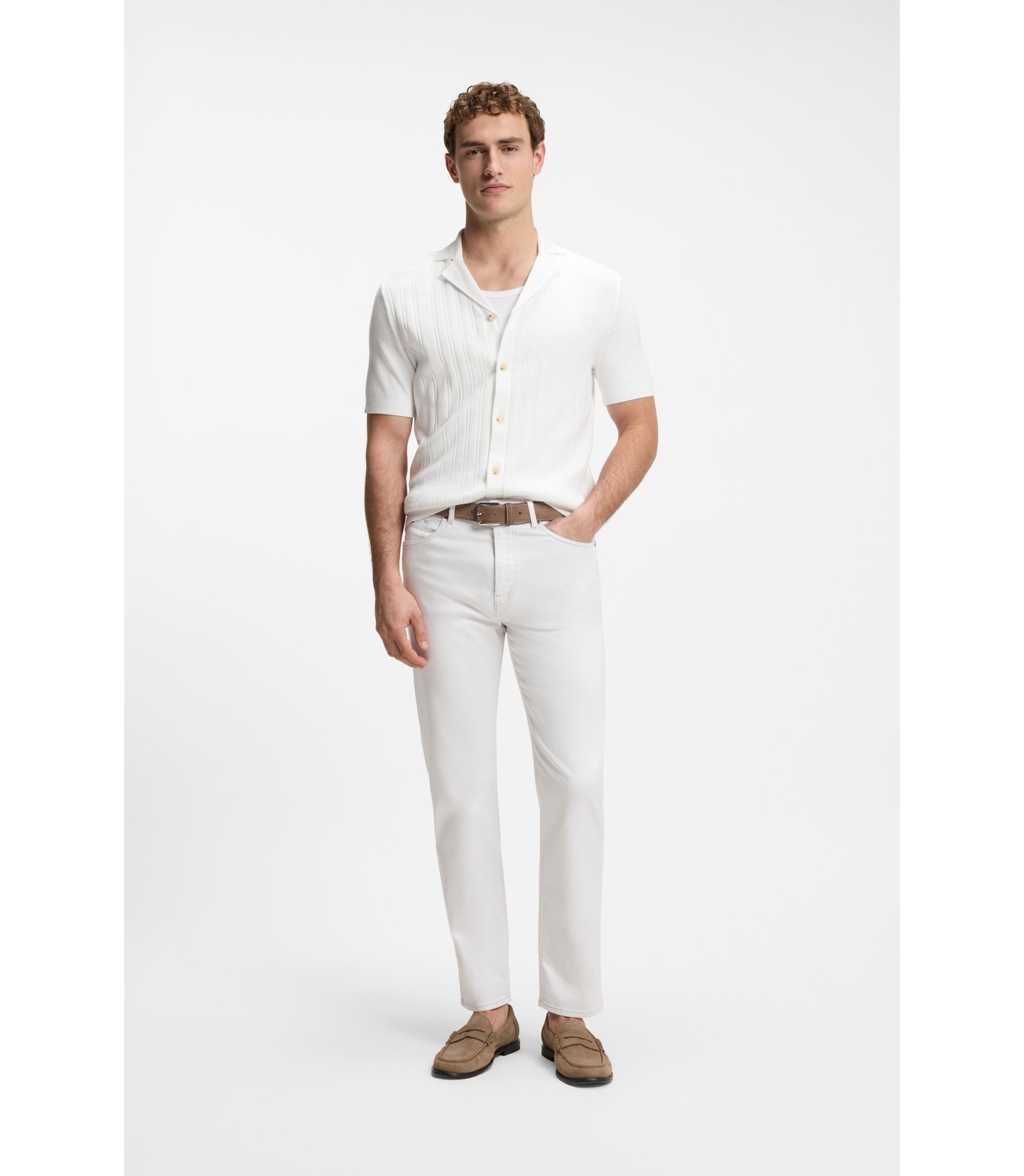BOSS ホワイト白 ストレッチパンツ S テニス BOSS - BOSS Selected by Shohei Ohtani jeans in white denim - White