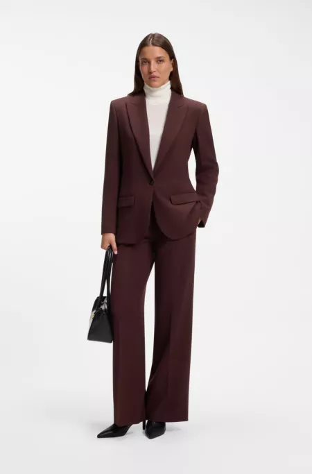 Regular-fit pants with a straight leg