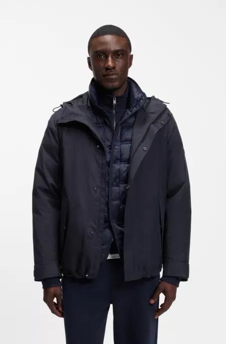 Waterproof and windproof hooded casual jacket