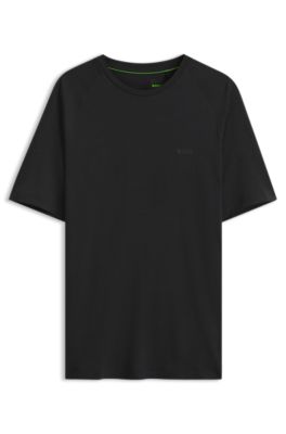 Wool-blend T-shirt with quick-dry performance, Dark Grey