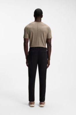 Wool-blend T-shirt with quick-dry performance, Light Brown