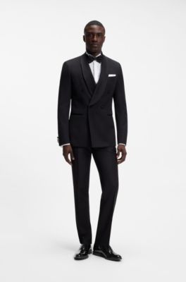 Italian-made Oxford shoes in patent faux leather, Black