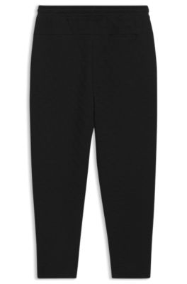 Porsche x BOSS track pants with Pasha pattern, Black
