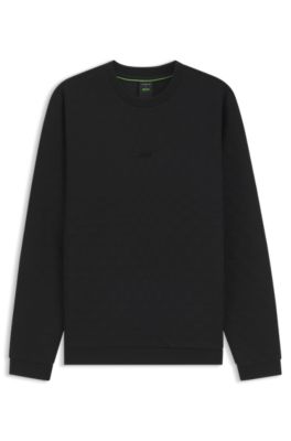 Porsche x BOSS sudadera con jacquard a cuadros Pasha, Negro