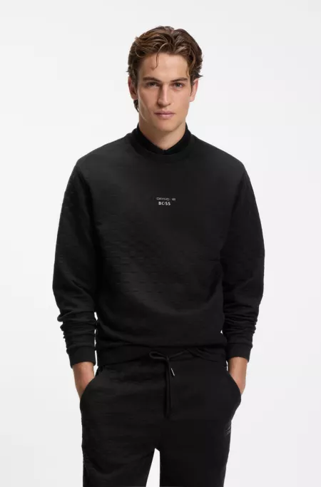 Porsche x BOSS sweatshirt with Pasha check jacquard
