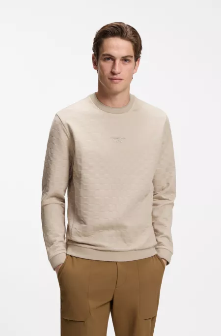 Porsche x BOSS sweatshirt with Pasha check jacquard