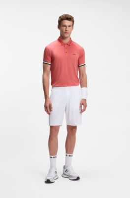 Active Polo Slim avec des d&eacute;tails logot&eacute;s, Rose