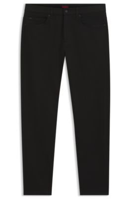 Vaqueros slim fit en denim el&aacute;stico negro de gran comodidad, Negro