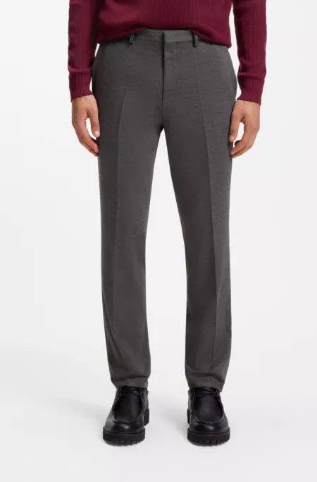 Melange extra-slim-fit pants in stretch wool
