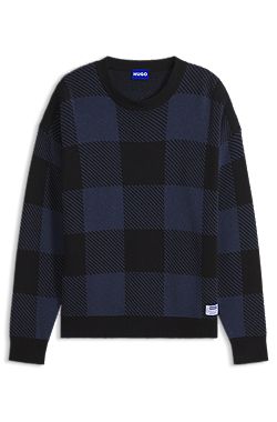 Jersey relaxed fit a cuadros tipo búfalo