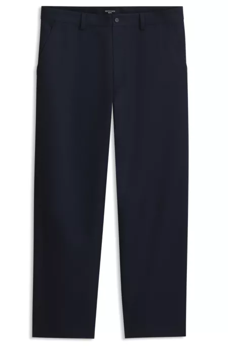 BOSS BY BECKHAM relaxed-fit chinos in cotton twill