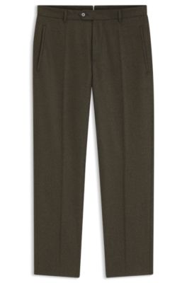 Pantalones regular fit en lana italiana con cashmere, Cal