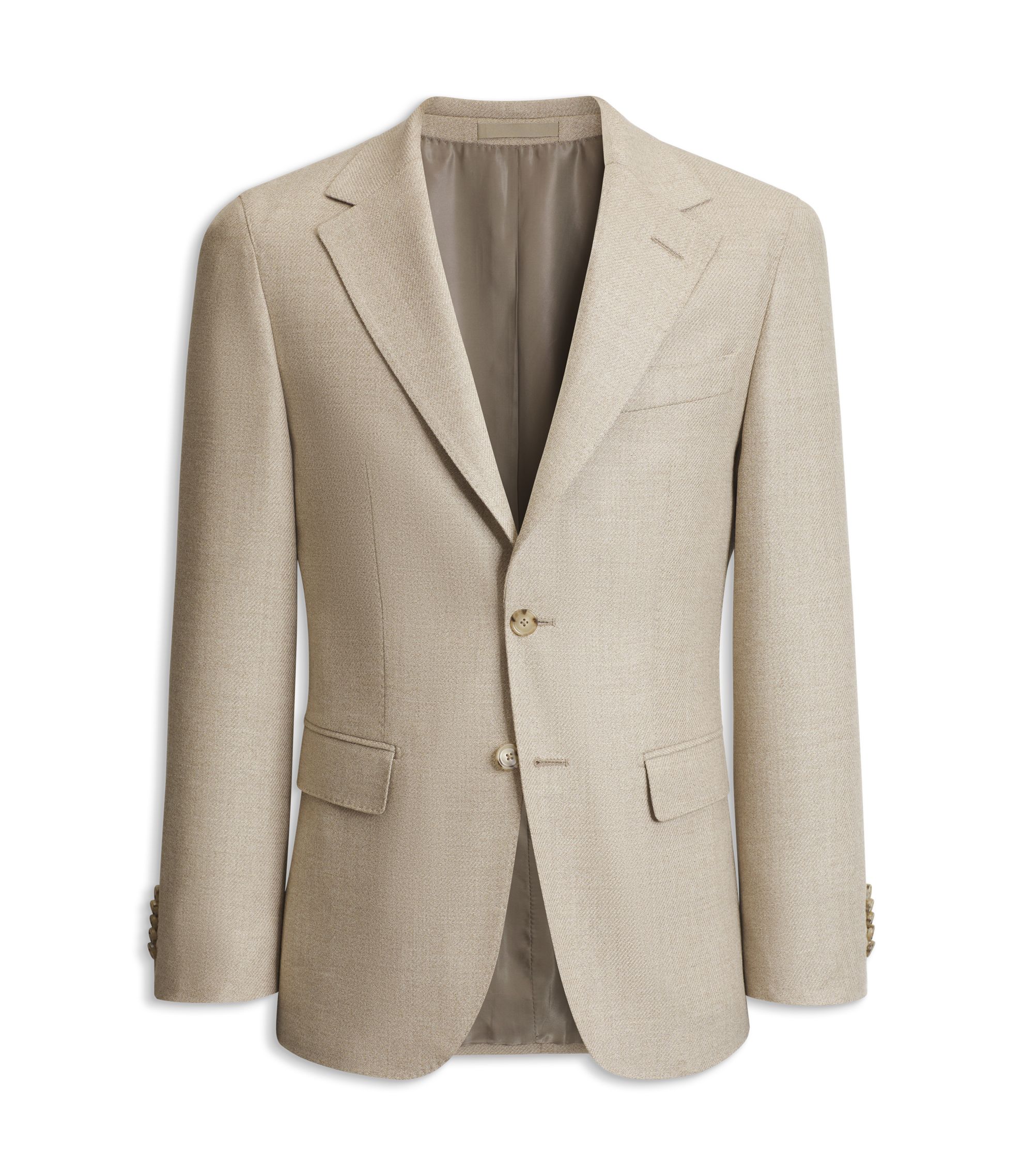 Regular-fit blazer virgin wool with silk