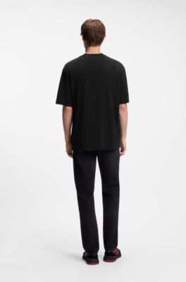HUGO x RB camiseta de algod&oacute;n con motivo de toro, Negro