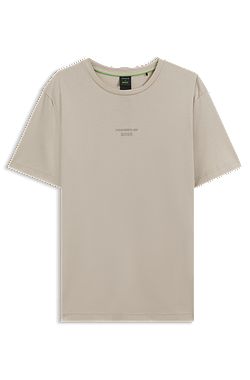 Porsche x BOSS T-shirt en coton mercerisé à logo brillant