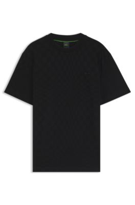 Porsche x BOSS camiseta de algod&oacute;n con estampado Pasha, Negro