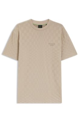 Porsche x BOSS camiseta de algod&oacute;n con estampado Pasha, Beige claro
