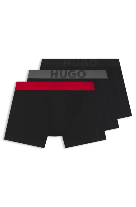 Three-pack of HUGO logo boxer briefs