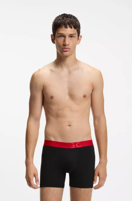Three-pack of HUGO logo boxer briefs