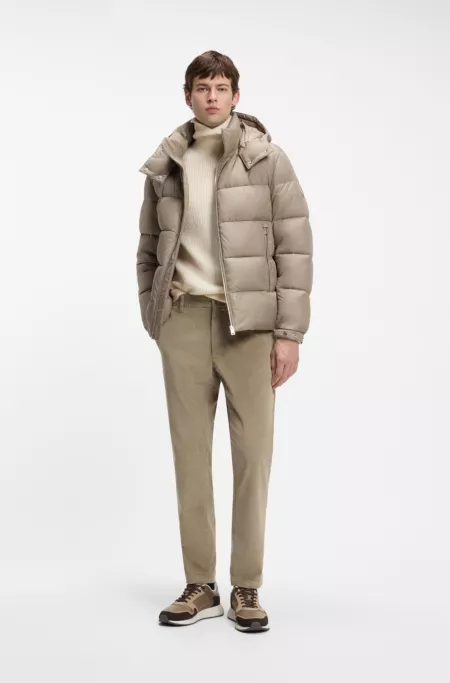 Modern-fit pants in cotton-blend corduroy
