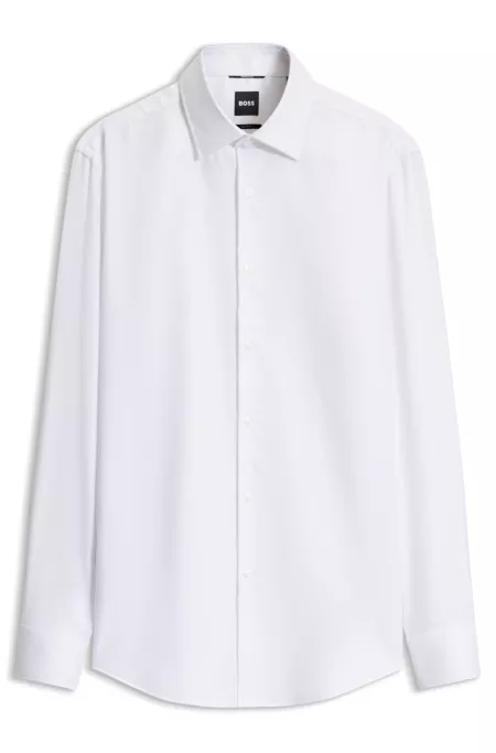 Slim-fit shirt in a cotton blend