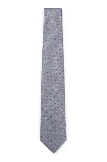 BOSS ONE Patterned silk-jacquard tie