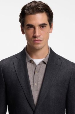 Veste Slim avec empi&egrave;cement int&eacute;rieur zipp&eacute;, Bleu fonc&eacute;