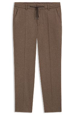 Tapered-fit performance pants in virgin wool
