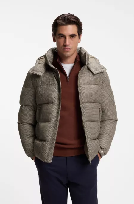 Patterned casual jacket for modern layering