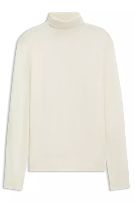 BOSS BY BECKHAM turtleneck sweater in virgin wool and cashmere