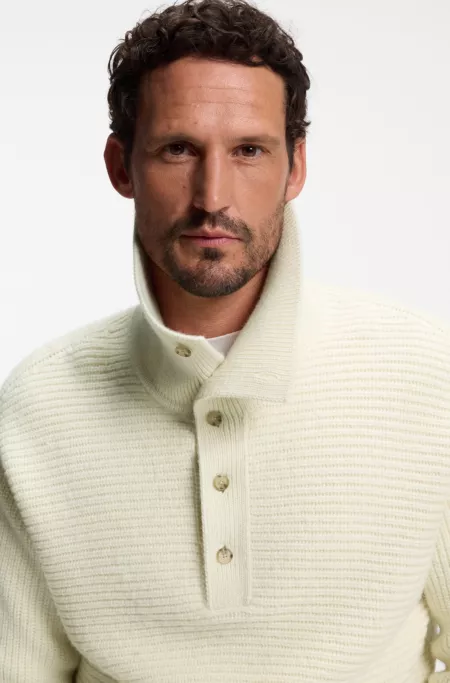 BOSS BY BECKHAM sweater in virgin wool and alpaca