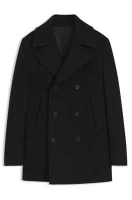 BOSS BY BECKHAM chaquet&oacute;n de lana virgen, Negro