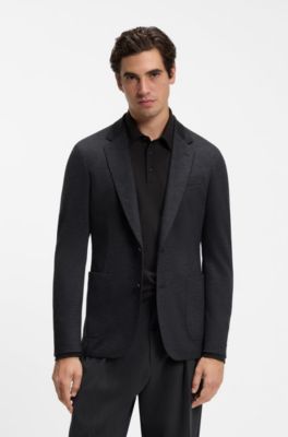 BOSS BY BECKHAM cazadora jaspeada de lana virgen italiana, Gris