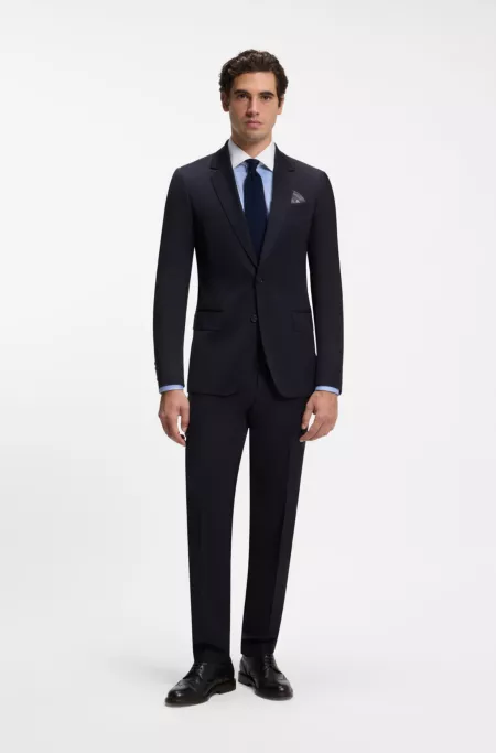 BOSS BY BECKHAM slim-fit suit jacket in wool and cashmere