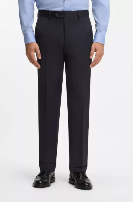 BOSS BY BECKHAM slim-fit suit pants in wool and cashmere
