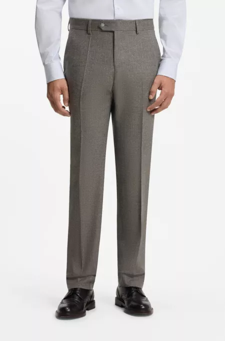 BOSS BY BECKHAM slim-fit suit pants in Italian wool