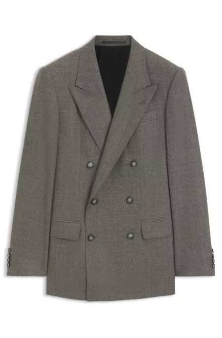 BOSS BY BECKHAM slim-fit suit jacket in virgin wool