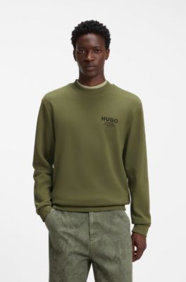 Sudadera de felpa francesa de algod&oacute;n con logo estampado llamativo, Cal