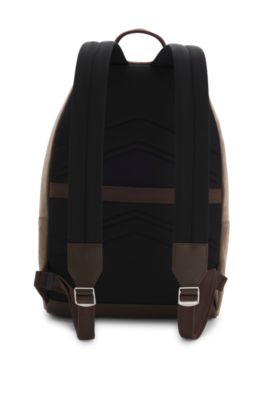 Mochila con letras met&aacute;licas del logo, Marr&oacute;n claro