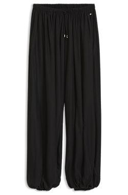 Pantalon large en mélange de modal
