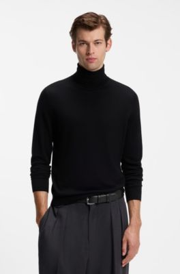 BOSS BY BECKHAM belt in tumbled nappa leather, Black