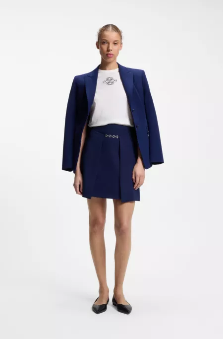 Cotton T-shirt with embroidered logo