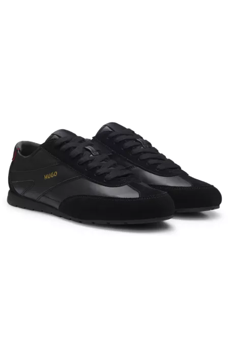 Suede-paneled sneakers with a retro silhouette