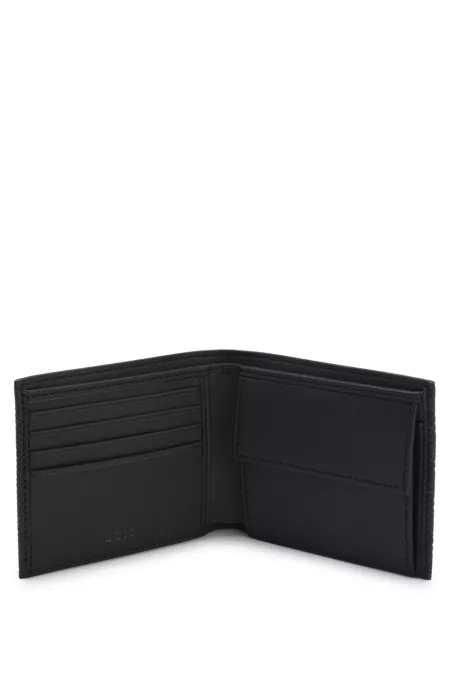 Billfold wallet in monogram-patterned leather