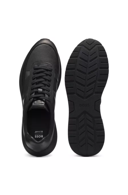 Porsche x BOSS leather sneakers with perforated details